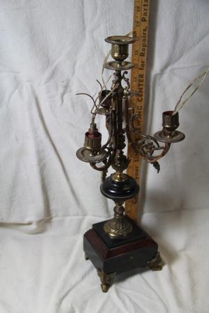 candelabra style table top lamp